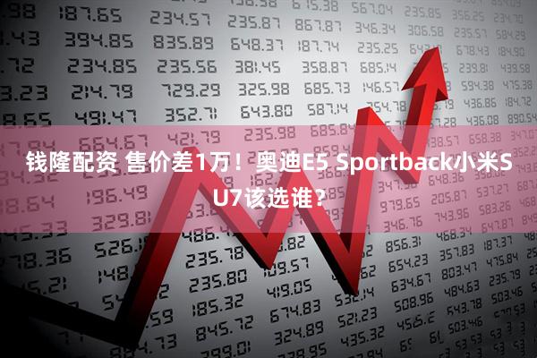 钱隆配资 售价差1万!奥迪E5 Sportback小米SU7该选谁?