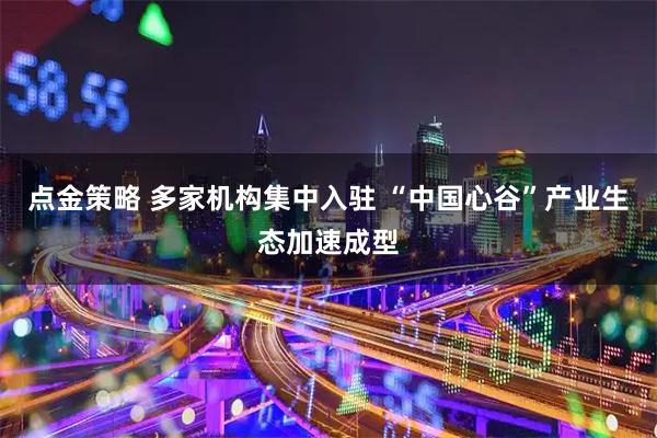 点金策略 多家机构集中入驻 “中国心谷”产业生态加速成型