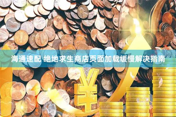 海通速配 绝地求生商店页面加载缓慢解决指南
