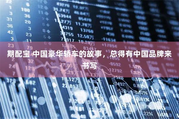 期配宝 中国豪华轿车的故事，总得有中国品牌来书写